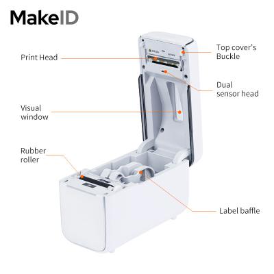 China Makeid Black and White Sticker Printers Portable Printer for sale