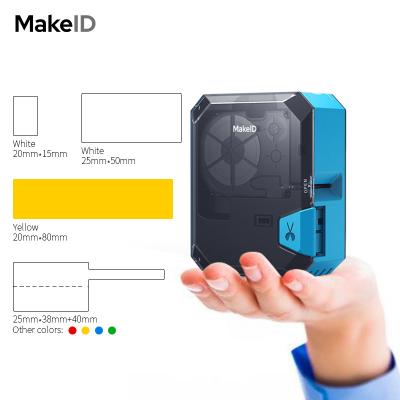 China Makeid 300dpi Blue IOS Android USB Sticker Label Small Barcode Printer for sale