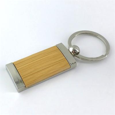 China Gift Printing Laser Logo Customized Keychain Carved Bamboo Wooden Bamboo Wood Key Chain for sale