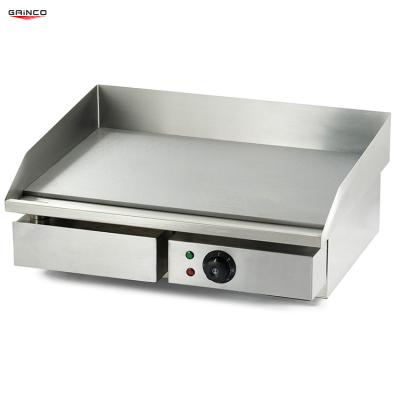 China Hotel hot sale kitchen electric BBQ grills commercial grill and electric gas grill griddle stainless steel flat surface griddles for sale