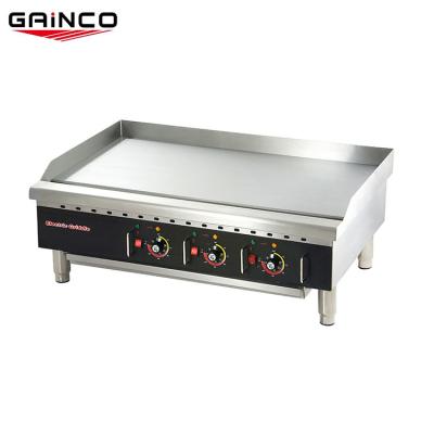 China Kitchen Professional stainless steel counter top flat plate electric grill griddle for sale