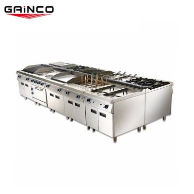 China Easily Assembled Kitchen Project / Restaurant Equipment Commercial Combination Kitchen Supply Electric Equipment for sale