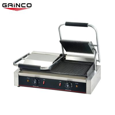 China Non Touch Panini Grill 2 Breakfast Sandwich Maker Stick Hot Plate OEM Logo Chinese Kitchen Equipment Types for sale