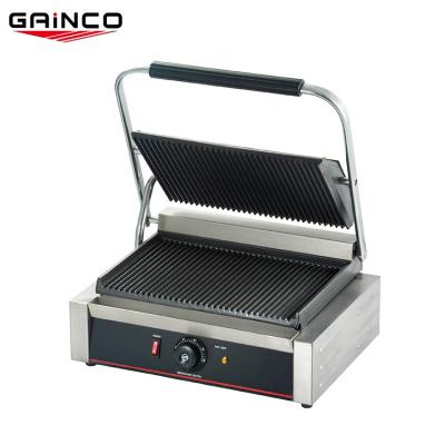 China Non stick heating plate EGD-14 electric1plate CE luxury restaurant waffle sandwich toasting equipment for sale