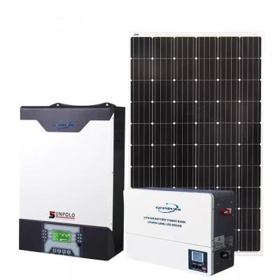 China GreyBurg home hybrid power inverter InvertorPure sine wave solar inverter with 120A mppt On-grid solar system manufacturer for sale