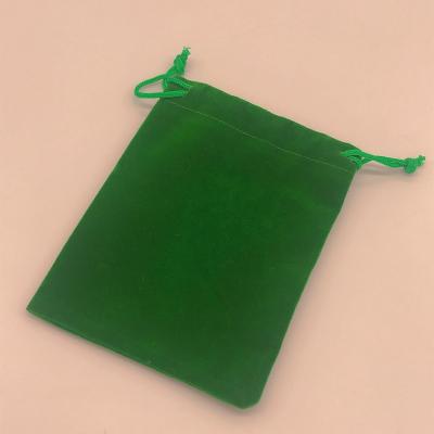 China Custom Logo Green Velvet Jewelry Bags Pouches Storage Pouch Velvet Jewelry Pouch Bag for sale