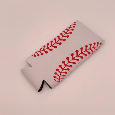 China Waterproof Sublimation 12 Oz Skinny White Can Coolers 5MM Neoprene Stubby Holder White for sale