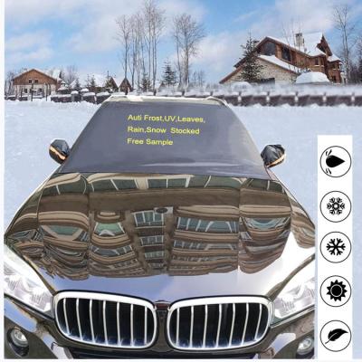 China Water Resistant Suv Folding Portable Waterproof Winter Sun Snow Ice Frost Protector Windshield Window Car Cover With Reflect Stirp for sale