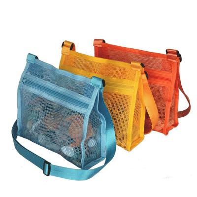 China Heavy Duty Amazon Hiking Multicolor High Quality Beach Mesh Toys Shell Bag For Kids Children for sale