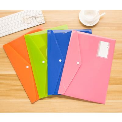 China Factory Custom Plastic Envelope Document File Folder Eco - Friendly With Clip for sale