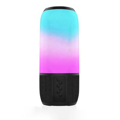 China Cool LED Colorful Light Design RGB New Breathable Light Radio Waterproof Portable Mini Subwoofer USB TF U Disk Speaker Radio K50 for sale