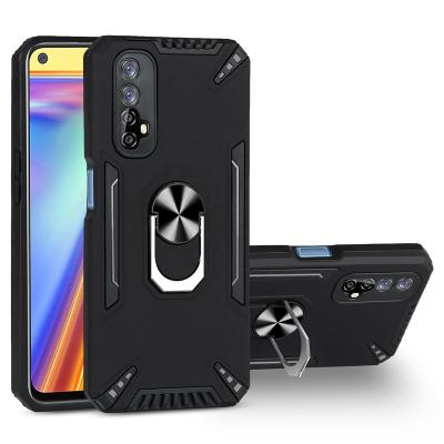 China Rotating Ring Magnetic Car Bracket Shock Absorption Scratch Protection Mobile Phone Case Bracket Armor Case 360 ​​Shockproof For Xiaomi serie for sale