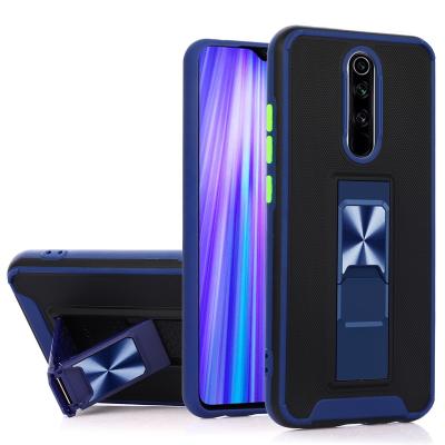 China Car Shockproof Magnet Factory Price Built-in Bracket Two-in-One Luxury Shockproof Mobile Phone Case For XIAOMI/RedMI Series for sale