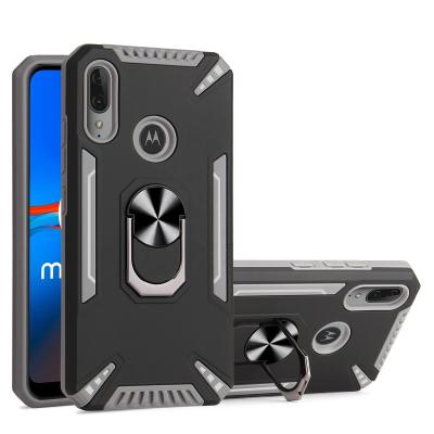 China Rotating Ring Magnetic Car Bracket Shock Absorption Scratch Protection Cell Phone Case Bracket Armor Case 360 ​​Shockproof For Motorola for sale