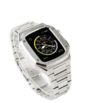 China Auto SK Time, Stainless Steel For Apple Watch Band 45mm 44mm Metal Strap For IWatch 7 Series 6 Se 5 42mm 40mm Modification Noble Metal for sale