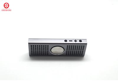 China Aluminum 900mAh Silver Portable Bluetooth Speaker With TF Card for sale