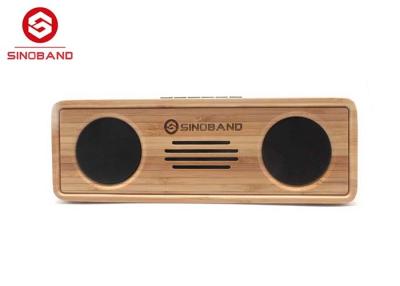 China Desktop Bamboo Bluetooth Cube Speakers for Ipad / Cell Phone / Computer for sale