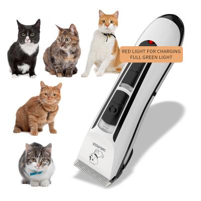 China Viable Detachable Blades Dog Clippers Cat Shaver Professional Hair Grooming Clippers Cordless Rechargeable with Accessories for sale