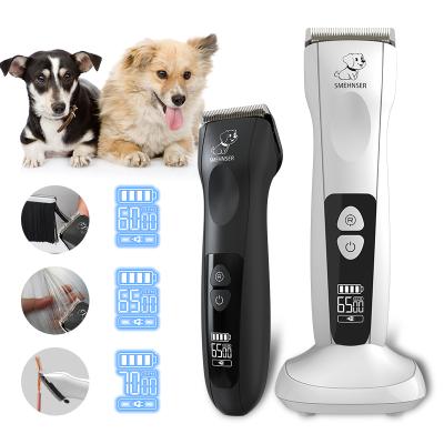 China Professional USB Dog Pet Dog Hair Clipper Remover Rechargeable Low Noise Rechargeable Trimmer Cordless Hair Cutting Machine for sale