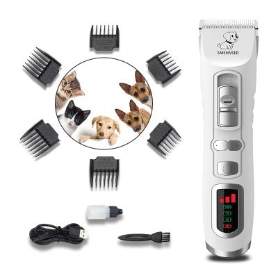 China Viable Dog Grooming Low Noise Professional Animal Electric Trimmer Rechargeable Dog Grooming Kit for sale