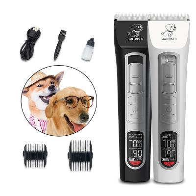 China Viable Professional Pet Hair Shaver Charging Electric Clipper Hairdressing Scissors Dog Push Hair Scissors Dog Hair Razor The Big New for sale