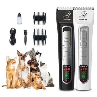 China Viable Clipper Pour Animals Pet Electric Low Noise Cleaning and Grooming Products LCD Display Trimmer Dog and Cat Grooming Kit for sale