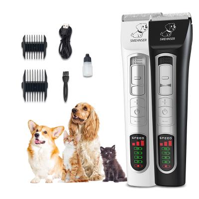 China SMEHNSER USB Rechargeable Electric Dog Grooming Hair Cutter Machine Household Cat Hair Clippers for sale