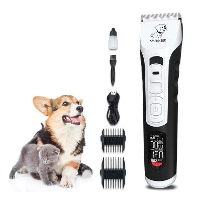 China Viable Professional Low Noise Rechargeable Cordless Dog Grooming High Power Dog Clippers Electric Dog Clipper for sale