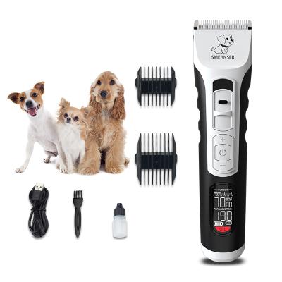 China Viable HOT SALES Electric Pet Trimmer Grooming Razor Hair Cutter Machine Household Rechargeable Dog Cat Hair Clippers for sale