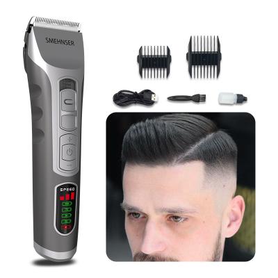 China SMEHNSER LCD Display Low Noise Rechargeable Cordless Cordless Men's Trimmer Outdoor Hot Selling Electric Customized Logo for sale