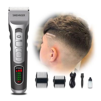 China Factory Outlet USB LCD Display Powerful Motor Clippers Outdoor Wireless Rechargeable Quick Fill Long Life Electric Trimmer For Men for sale