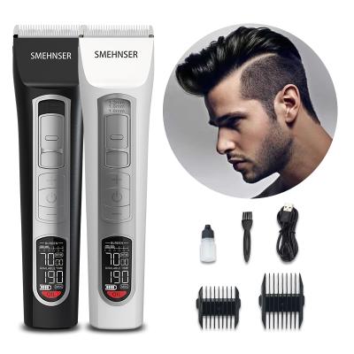 China D1-S USB LCD Display Hair Trimmer Outdoor Cordless Professional Hair Trimmer Men Electric Hair Cutting Machine for sale