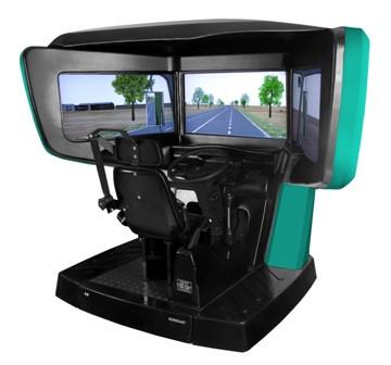 China Manual interactive driving simulator , Right hand screen simulator for sale