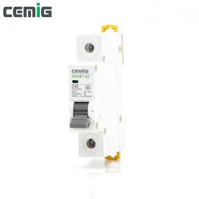 China 2018 HOT SALE MCB High Quality Miniature Circuit Breaker 63A 4.5/6KA from Cemig for sale