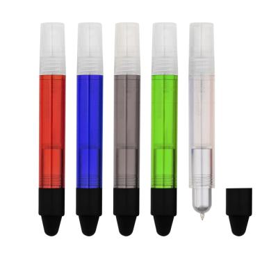 China New Design Hand Style Pen Manufacturer Travel Perfume Bottle Spray Plastic Ballpoint Pen 3ML Special Empty Sanitizer Tip for sale