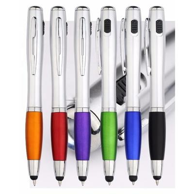 China Pen NewPromotional Wholesale Ballpoint Clear Promotional LEDPen for sale