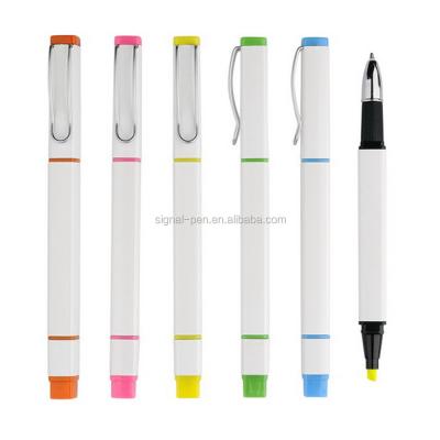 China office & School Pen Novelty Highlighter Pens Half Bar Fluorescent Marker Half Pen for sale