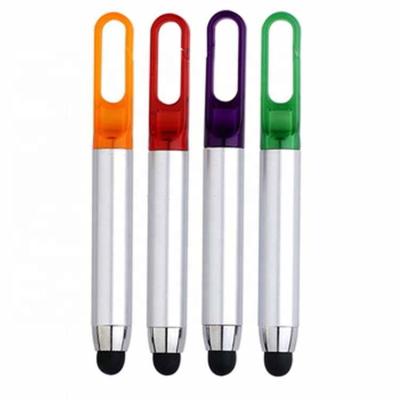 China Promotional Silver Mini Unique Pen Body Screen Touch Stylus Pen with Key Chain for Office and Promotion for sale