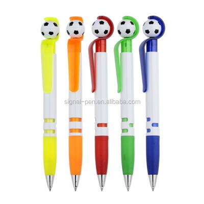 China Special design world cup football style hot selling ballpoint pen for school stationery promotion for sale