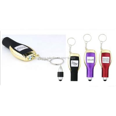 China Promotional Mini Keychain Stylus Touch Pen for Advertising with Lead and Touch Plastic for sale