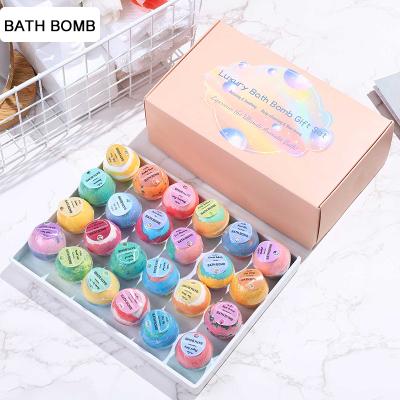 China Exfoliate 32g Coconut Vanilla Rose And 24 Other Scent Hand Spa Bath Bombs Handmade Soft Formula Bath Salt Ball for sale