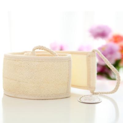 China All Natural Promotional Natural Bath Loofah Back Strap and Durable Bath Shower Toweling Cleaning Belt for sale