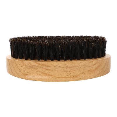 China All Natural Factory Direct Sales Spot New Adult Beard Styling Bristle Sweep Beech Oval Men's Beard Brush for sale