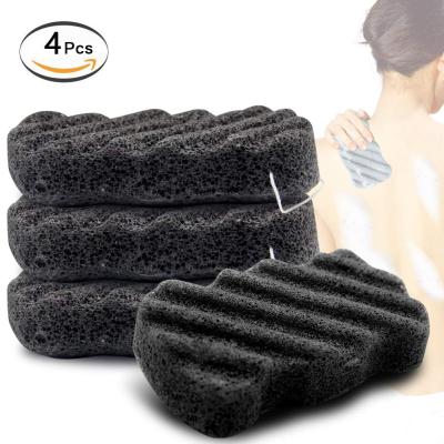 China Natural Exfoliating Sponge Bamboo Charcoal Body Facial Sponge Cleansing Soft Breath Sponge For Sensitive Skin Care for sale