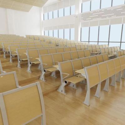 China Modern Modern University Conference Hall School Step Folding Ladder Desk and Chair Classroom Wooden Table for sale