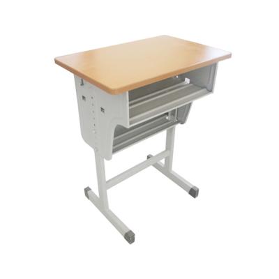 China School With Desk Cheap Durable Single / School Furniture Double Desk And Chair QW-KZ-12 ODM for sale