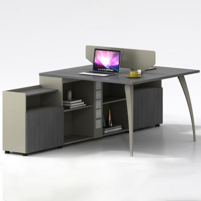 China (Size) Latest High Quality Adjustable Modern Simple Office Workstations With Separation Desk Table for sale