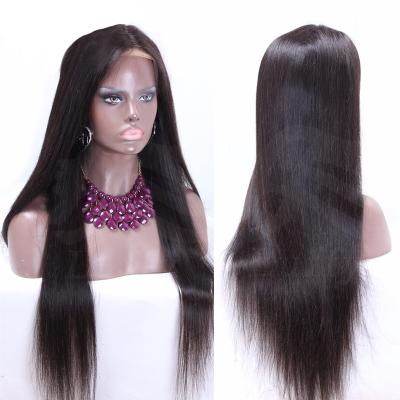 China Cheap Silky Straight 13x6 Lace Front Wig , Virgin Cuticle Aligned Hair Wig HD Lace Frontal Wig For Black Women for sale