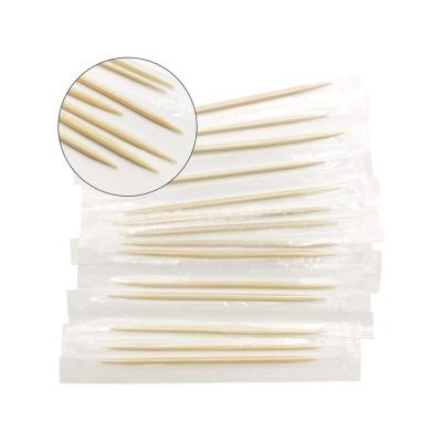 China Disposable Cinnanmon Flavored Birch Toothpicks With Wrapped Cello for sale