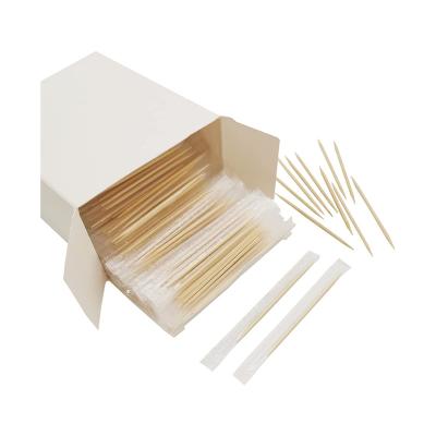 China Disposable Cinnanmon Flavored Toothpick Wooden Cello Wrapped for sale